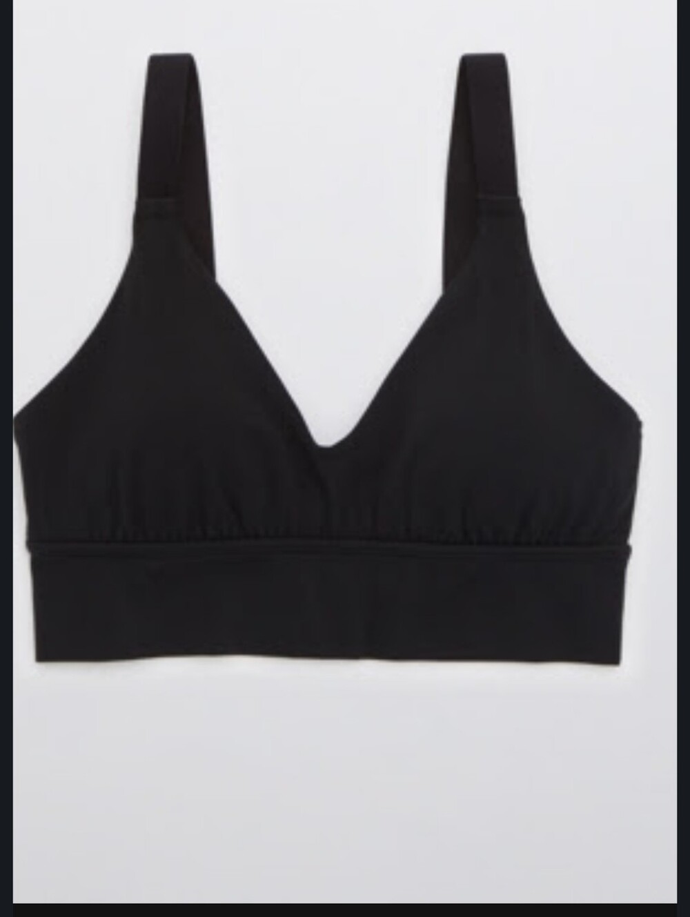 aerie Offline Real Me Ballet Back Sports Bra Black M